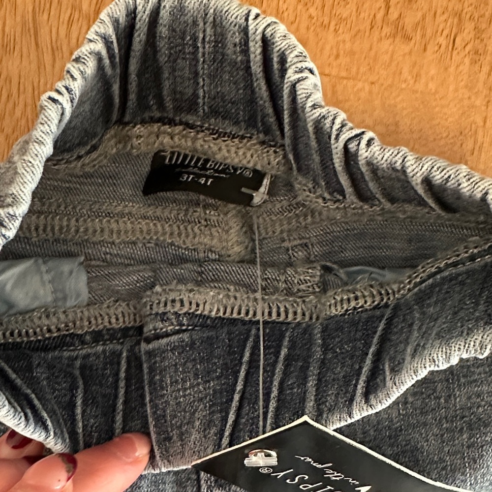 Stylish Kids Denim Jeans - Blue and Gray - Picture 8 of 9
